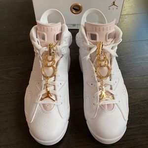 Air Jordan 6 Retro White/Pink/Gold